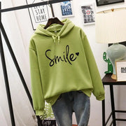 Fashion Trend Pullover Simple Round Neck Shirt Long-sleeved Lettered Loose Sweater for women