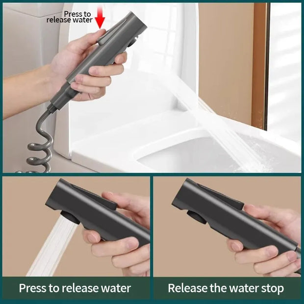Toilet Flushing Gun Faucet Washer Toilet Flushing Gun Companion Household High-Pressure Booster Nozzle Bidet Toilet Sprayer Head