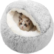 Pet Dog Cat Bed Round Plush Warm Bed House
