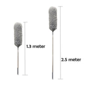 Telescoping Microfiber Duster with Stainless Steel Extension Pole Cleaner for Ceiling Fan Lamps Chandelier Blind Wall Cobweb