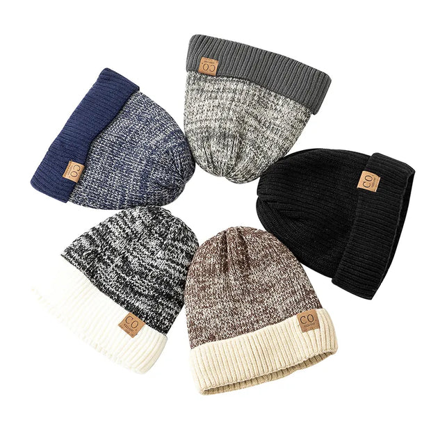 Unisex Two-Tone Winter Hats