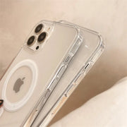 Original Clear Magsafe Magnetic Wireless Charging Animation Case For iPhone 15 14 13 12 11 Plus Mini Pro Max X XS XR 7 8 Cover