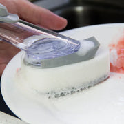 Kitchen Cleaning Brush Long Handle with Removable Brush Sponge Dispenser Dishwashing