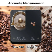 Digital Coffee Scale with Timer LED Screen Kitchen Scale USB