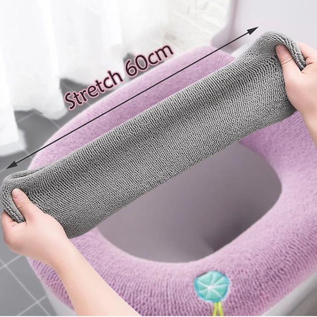 Toilet Seat Cover Mat Soft Warm Toilet Accessories