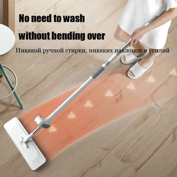 Squeeze Mop Wash for Floor Flat Hand Free Magic House Cleaning Cleaner Lazy Wet Home Help Wonderlife_aliexpress Lightning Offers
