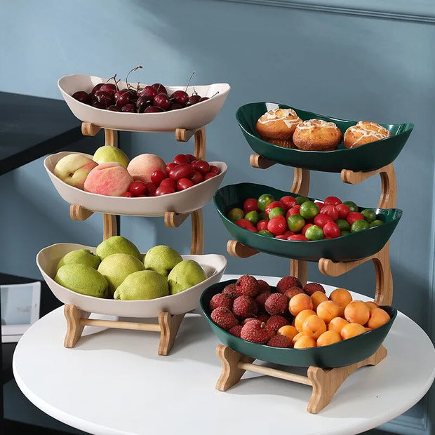 Table Plates Dinnerware Kitchen Fruit Bowl with Floors