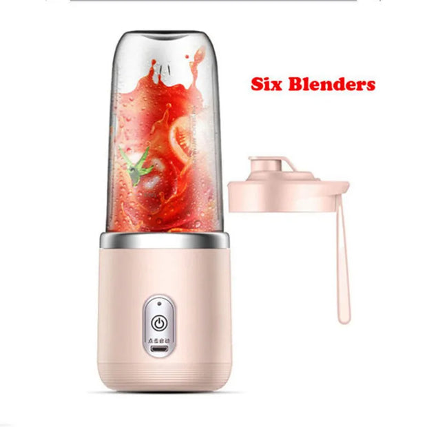 Electric handheld blender bottle 6 blades Multifunction Fresh juice Smoothie blender | UMAR KHAN