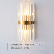 Modern Gold Crystal Wall Lights