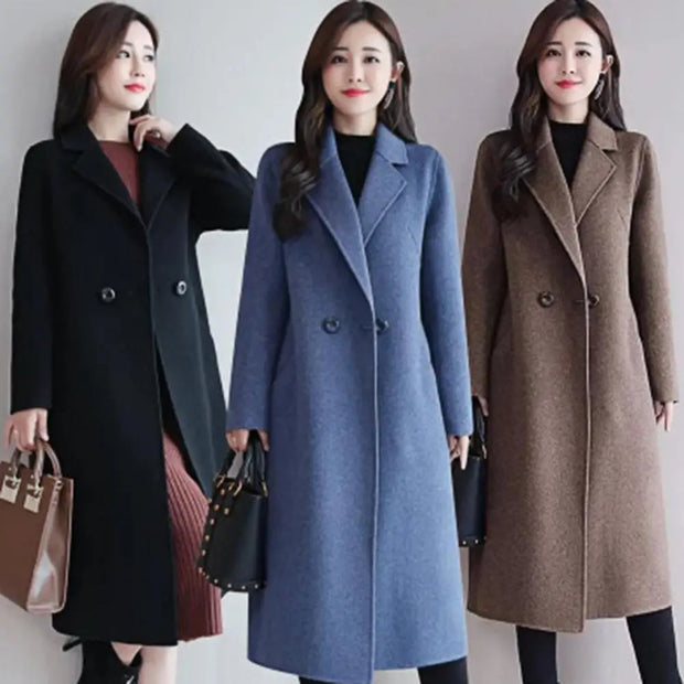 Winter Coat long sleves Anti-wrinkle Winter Overcoat Korean Style