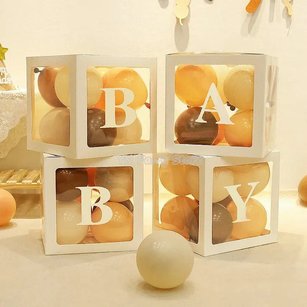 Transparent Balloon Letter Box Baby Shower