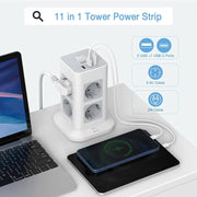 11-in-1 Power Tower with USB-C & Surge Protection Umar Khan €49.67