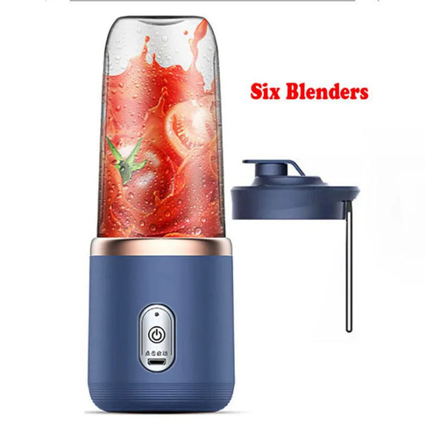 Electric handheld blender bottle 6 blades Multifunction Fresh juice Smoothie blender | UMAR KHAN