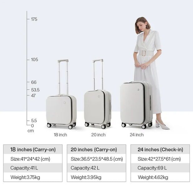 Suitcase Carry On Rolling Luggage Beautiful Boarding Cabin 18 20 24 Inch