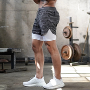 Gym Double Layer Mesh Shorts | UMAR KHAN